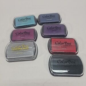 Color Box PIGMENT INK PADS Lot of 7